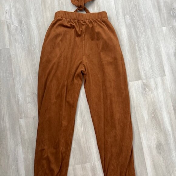 Francesca’s Collection Blue Rain Faux Suede Joggers - size medium - Picture 5 of 8